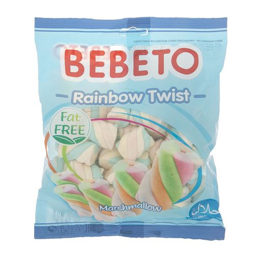 Marshmallow BEBETO Rainboww twist 135g