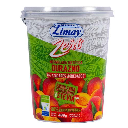 Mermeladas LIMAY zero durazno pote 400 g