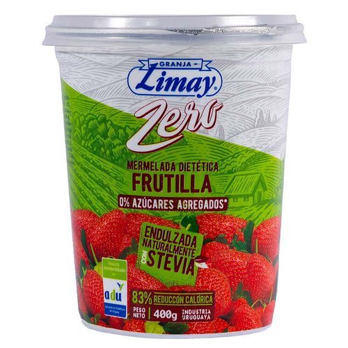 Mermeladas LIMAY zero frutilla pote 400 g
