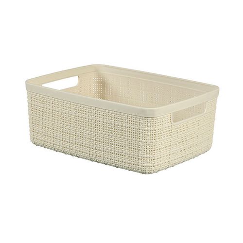 Caja organizadora 26.5 x 20.0 x 10.5 cm beige