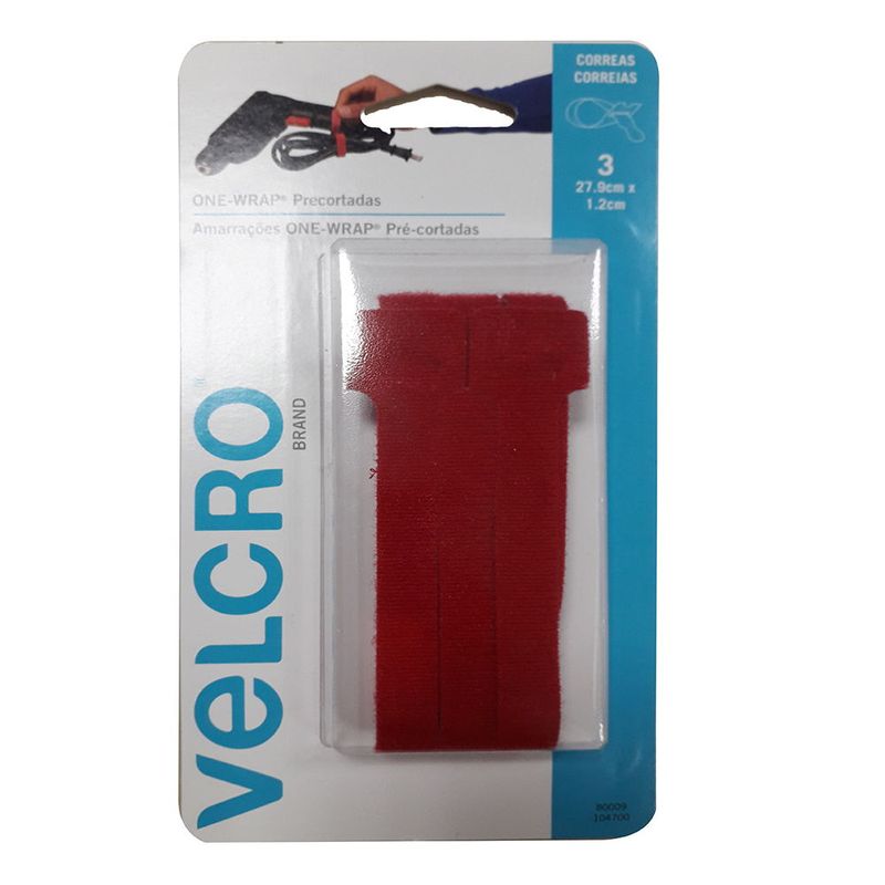 Correa--VELCRO-One-Wrap-27.9x1.2-cm-3-piezas-Roja