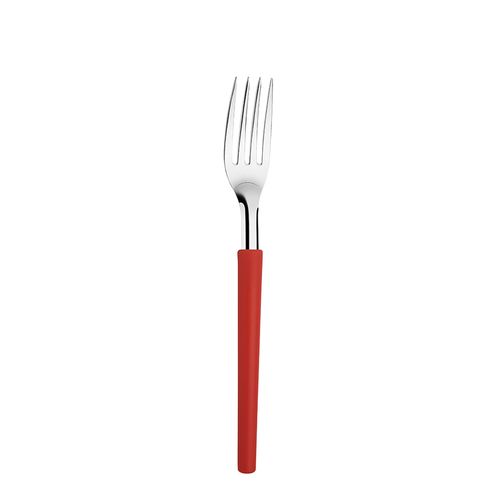 Tenedor mesa 19.8 cm mango rojo Millenium DI SOLLE