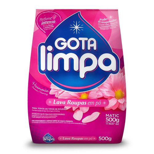 Detergente en polvo GOTA LIMPA harmonia 500 g