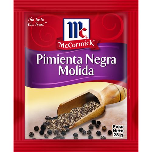 Pimienta negra MCCORMICK molida 28 g