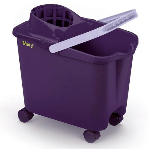 Balde con escurridor y ruedas MERY 14 L