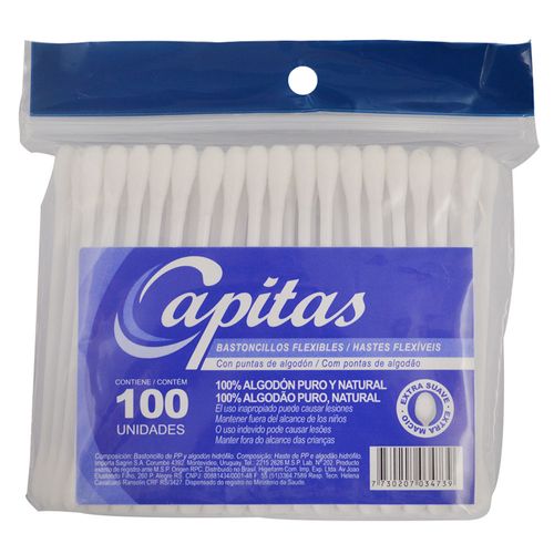 Cotonetes CAPITAS 100 un.
