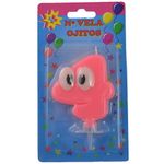 Numero-4-con-ojos-rosados---portavela-de-plastico