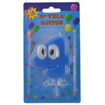 Numero-4-con-ojos-celestes---portavela-de-plastico