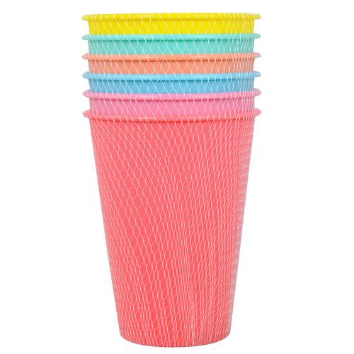 Set 6 vasos plásticos