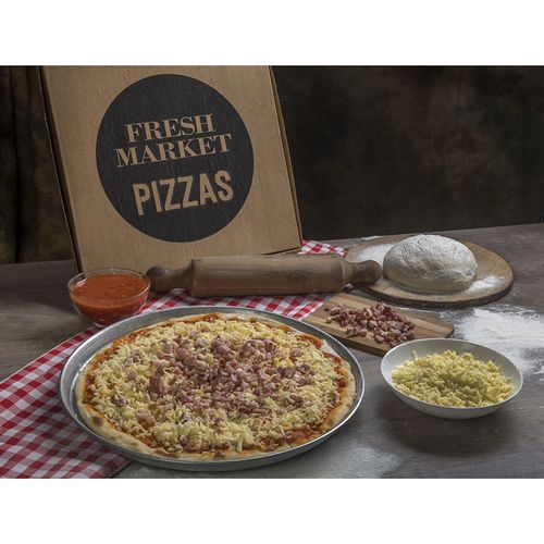 Pizza FRESH MARKET Muzzarella y panceta 42cm x un.