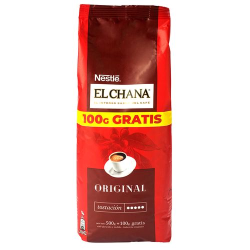 Café molido EL CHANÁ 500 g + 100 g gratis