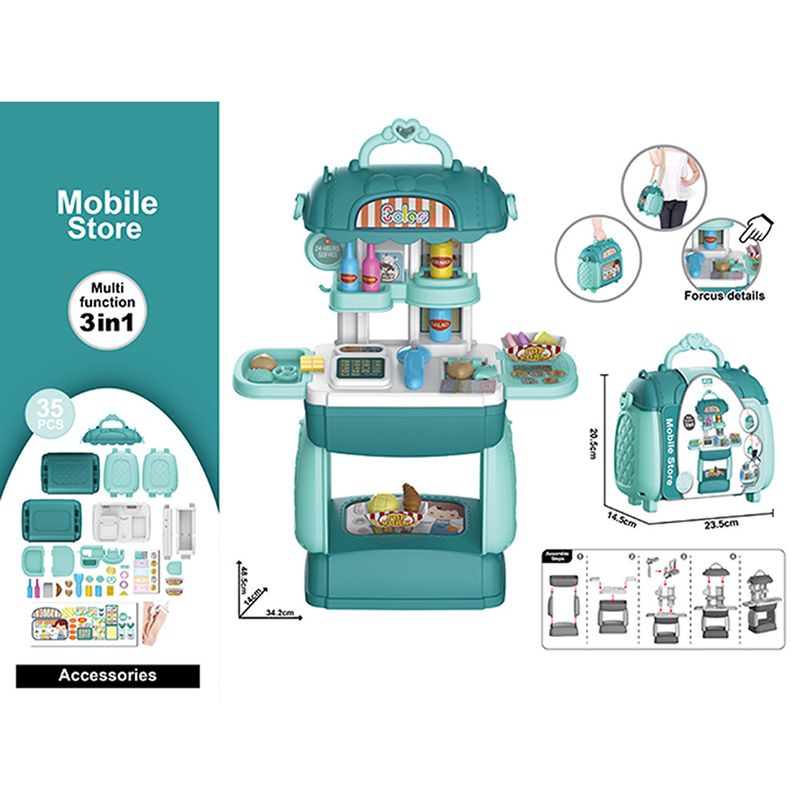 Cocina-de-pie-con-accesorios-valija-verde