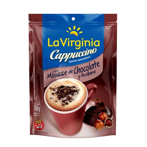 Capuccino LA VIRGINIA mousse chocolate con avellanas 155 g