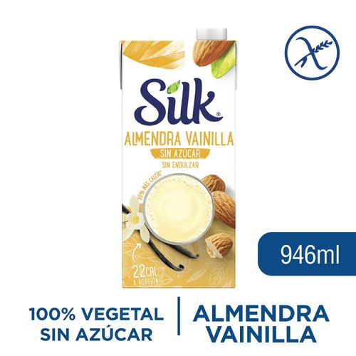 Bebida SILK almendra vainilla sin azúcar 1 L