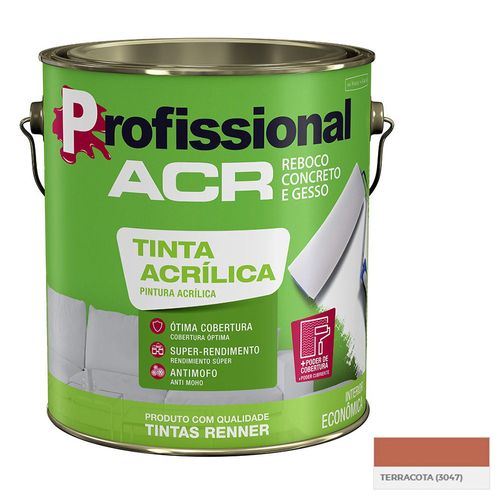 Acrílica RENNER Profesional terracota 3.60 L