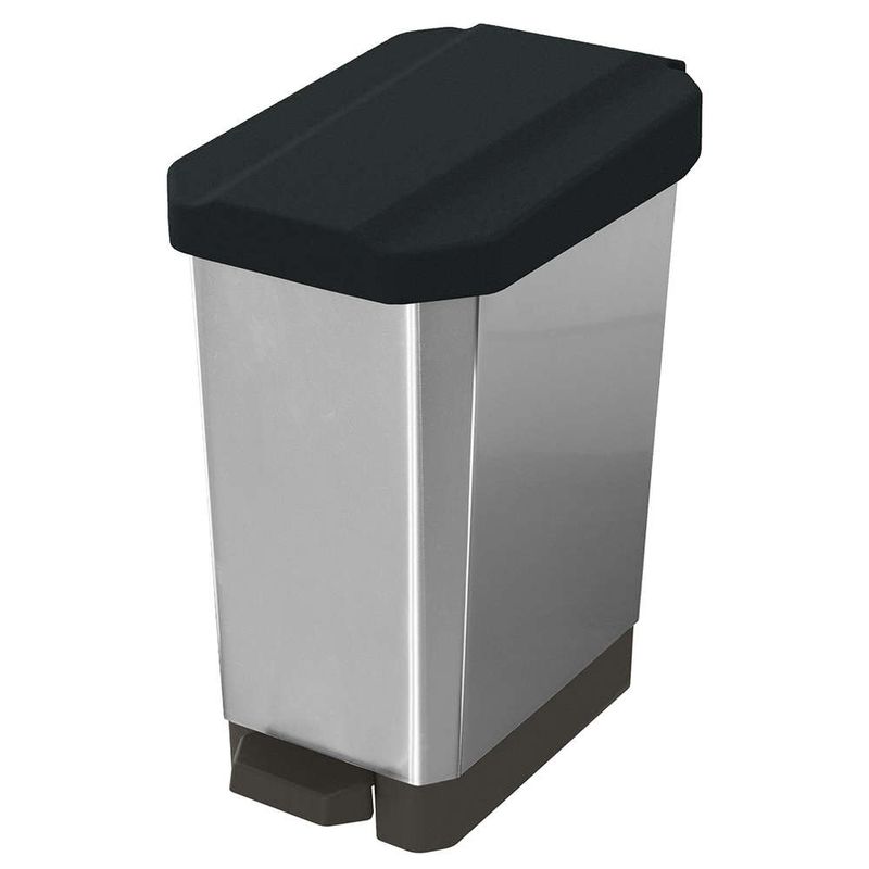 Papelera Decorativa Räder - Negro, Tamaño Pequeño, Ideal Para Baño O Cocina