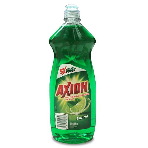 Detergente lavavajilla AXION limon 640 ml