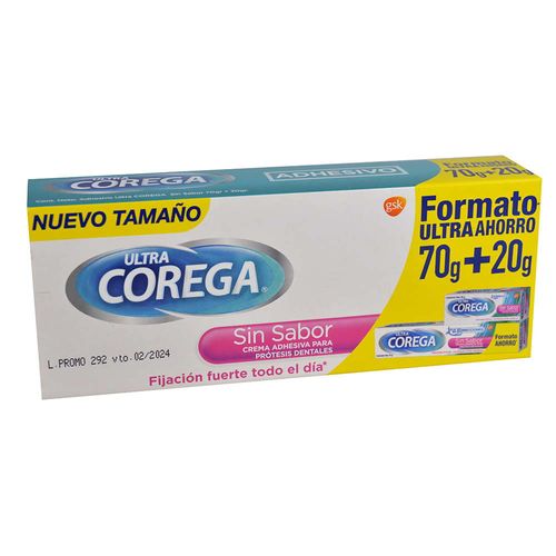 Pack COREGA ultra sin sabor 70g + COREGA 20g
