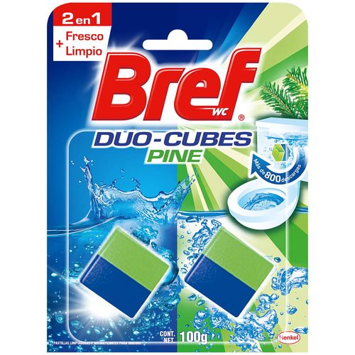 Desodorante inodoro BREF Dúo cubos pino