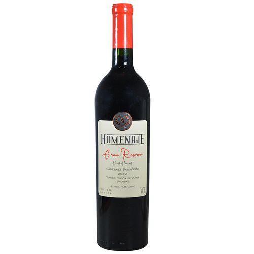 Vino tinto cabernet sauvignon Gran Reserva HOMENAJE 750 ml