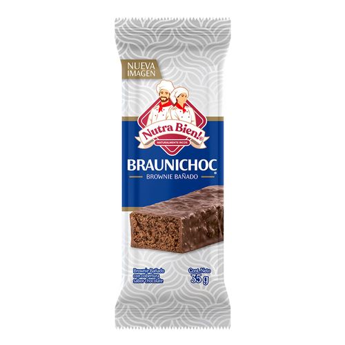 Brownie bañado NUTRA BIEN brownie chocolate 35 g