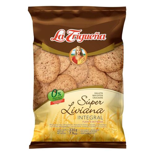 Galleta Súper Liviana LA TRIGUEÑA Integral Plus 220 g