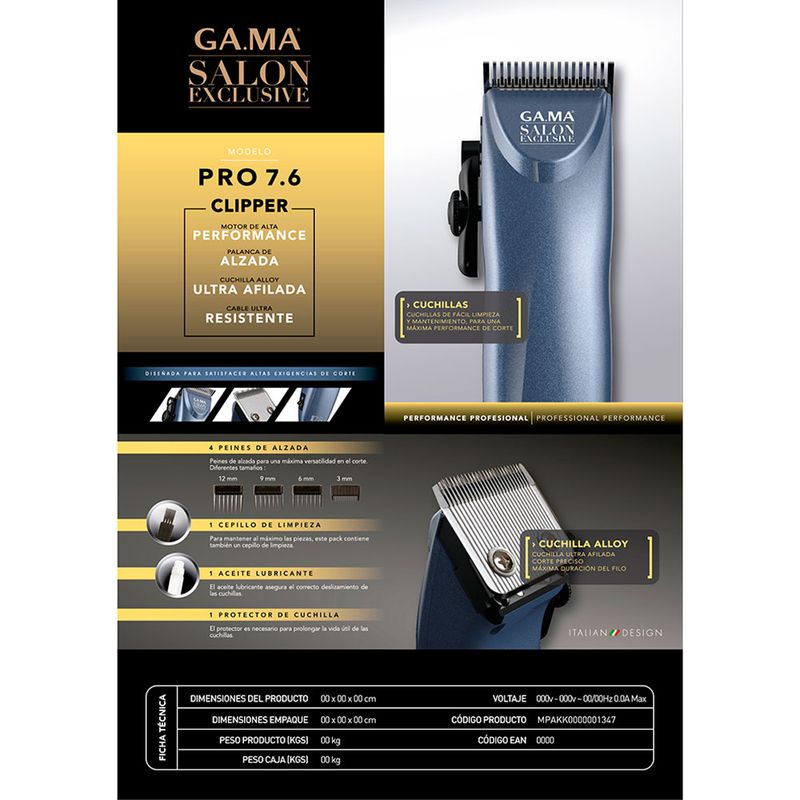 Cortapelo-GAMA-Mod.-Pro-7.6-Clipper