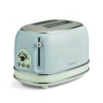 Tostadora-ARIETE-15505-celeste-Vintage-con-pinzas
