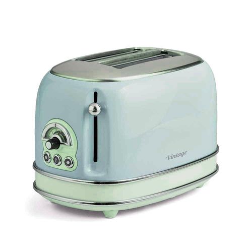 Tostadora ARIETE 15505 Celeste Vintage con Pinzas