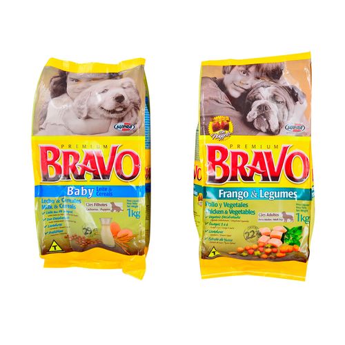 Pack 2 Alimento Bravo 1 kg + Regalo