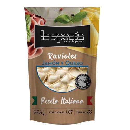 Ravioles de jamón y muzzarella LA SPEZIA 750 g