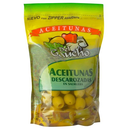 Aceitunas verdes DEL GAUCHO sin carozo 450 g
