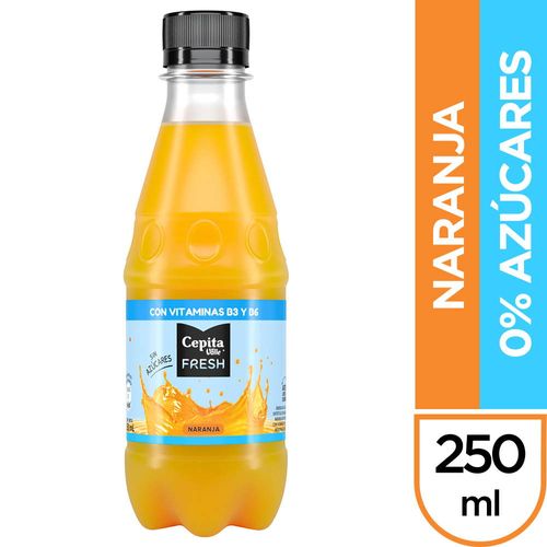 Jugo CEPITA Fresh naranja sin azúcar 250 ml