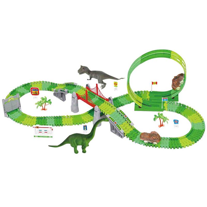 Pista-DINO-con-looping-y-puente