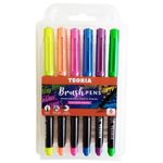 Marcadores-TEORIA---punta-pincel-6-colores-neon