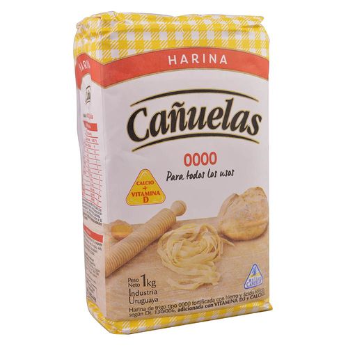 Harina 0000 con calcio + vitamina D CAÑUELAS 1 kg