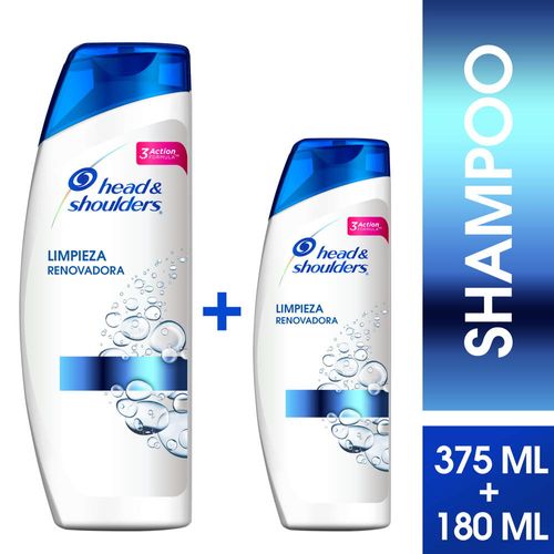 Pack Head & Shoulders limpieza profunda shampoo 375 ml + shampoo 180 ml