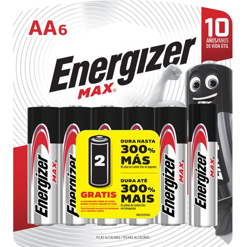 Pila ENERGIZER AA alcalina x 6 un.