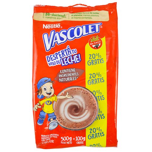 Alimento achocolatado VASCOLET 500 g + regalo