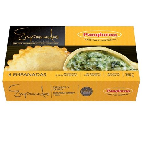 Empanadas espinaca y queso PANGIORNO 6 un. 420 g
