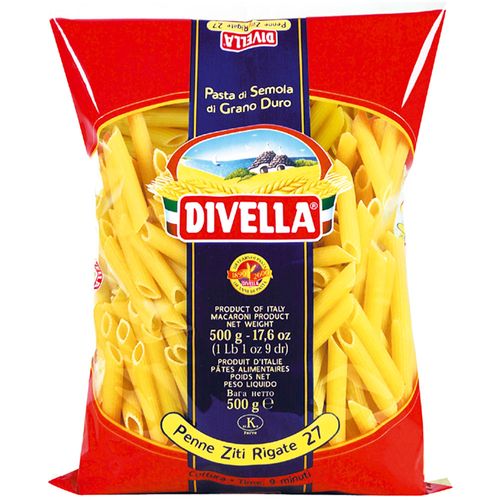 Fideos Penne DIVELLA Ziti Rigate 500 g