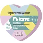 Notas-adhesivas-TORRE-taco-pastel-250h-5-colores