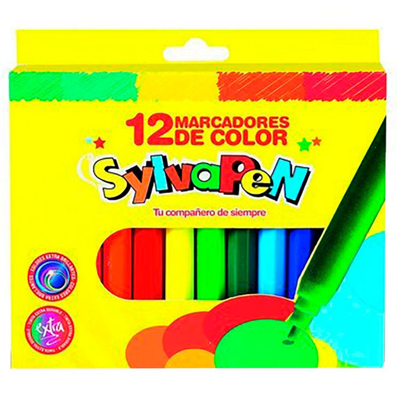 Marcadores-SYLVAPEN-gruesos-12un