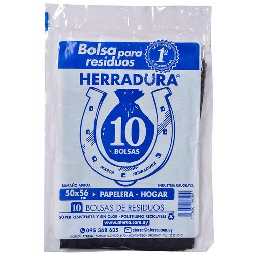 Bolsa de Residuos HERRADURA 50x56 cm 10 un.