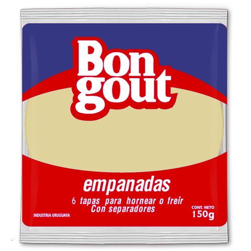 Tapa empanadas Bon Gout 6 un.