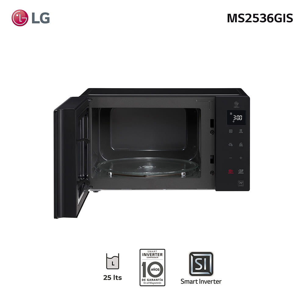 Horno Microondas LG MS2536GIS 25L EasyClean 