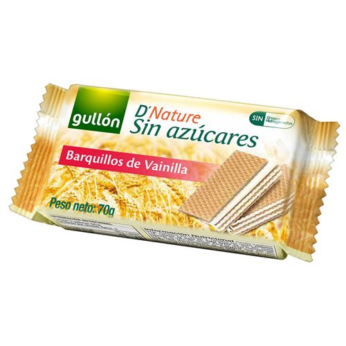 Waffers GULLÓN sin azúcar vainilla 70 g