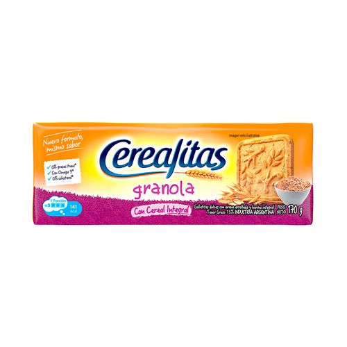 Galletitas CEREALITAS granola 170g