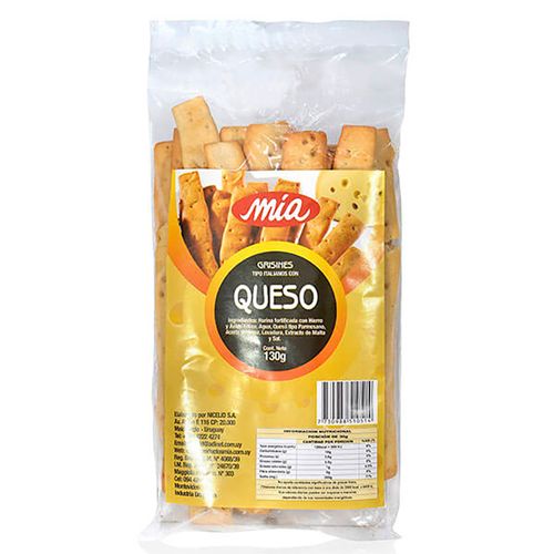 Grisines tipo italianos con queso