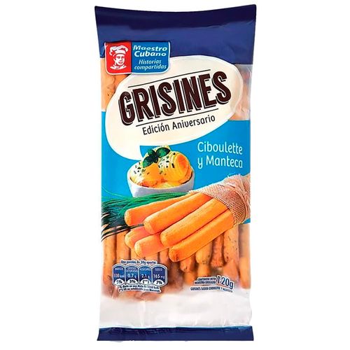 Grisines gourmet MAESTRO CUBANO manteca ciboulette